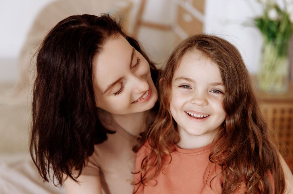 Childhood trauma effects, a happy child and adult