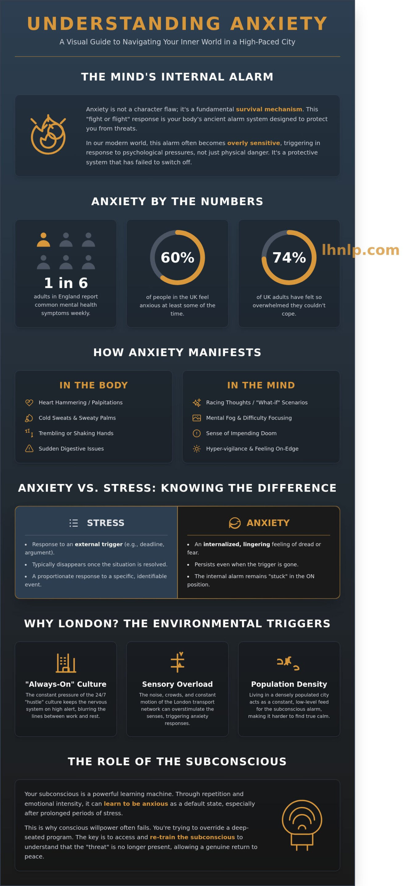 What are the Anxiety Disorders? A Londoner’s Guide to Symptoms and Relief - Infographic